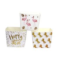 Small Square Paper Baking Pans Gold Foil Bakeware Ovenable Paper Baking Molds