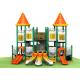 Castle style with small bending slide safety galvanized steel pipe outdoor playground for outdoor activities TQ-CB1119