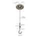 Brass Steel Three Holes Suspended Cable Lighting System With A Hook Gripper YW86019
