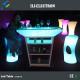 Plastic LED Glow Furniture , Glowing Bar Table For Event Party Lounge