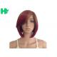Normal Lace Red Synthetic Hair Wigs 22 Inch Kanekalon Hair Weave