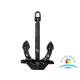 Stockless Anchor Marine Mooring Equipment Steel Casting Black