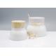 JG-CH, 50ml opal white glass cosmetic jars with lid, luxury milk glass cosmetic containers for face cream, facial mask