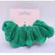 Ponytail Pleated Velvet Hair Scrunchies Elastic Green For Lady