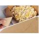 Yellow Fast Food And Takeaway Food Packaging Kraft Paper Lunch Box