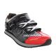 Athletic Sports Casual Biking Shoes Red And Black Water Resistant Anti - Collision Design