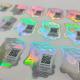 FDA Anti Counterfeit Label 80 Microns 3D Holographic Stickers PE Film