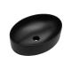 Oval Shape Counter Top Basin , Black Ceramic Hand Wash Basin