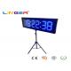 Electronic Led Clock Display For Race Sport In Blue Colour With Tripod