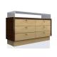 Elegant Wooden Veneer Jewelry Display Cases 1500 X 550 X 950 MM