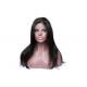 100% Brazilian Human Hair Full Lace Wigs , Natural Looking Human Hair Wigs Black Color