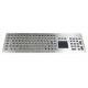 Front Side Mounted Rugged Industrial Metal Keyboard With Trackpad