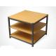 Disassembly Shop Wooden Retail Display Shelves With Melamine / Wood Steel Promotion Desk