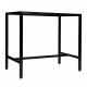 Customized Furniture Leg Metal Bar Table Base Frame with Adjustable and Black Finish