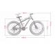 Sports Mountain Fat Tire Bicycle 26x4 700C 8 Speed