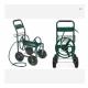 4 Wheel Cart Stainless Steel Water Hose Reel for Easy Garden Watering and Cleaning