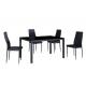 new style hot sell glass dining table and dining chair xydt-277 & xydc-222
