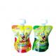 Custom Logo Printing Fancy Stand Up Plastic Fruit Juice Jelly Beverage Packaging Pouch Cheer Pack With Spout