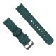 Two pieces 24mm Tough Watch Bands Dark Green Color