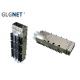 Single Port SFP Cage Connector Press Fit Or Solder Post Mount Type