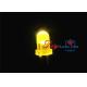 3MM Diffused DIY LED Diode Yellow Single Color Lighting 50000h Long Lifetime