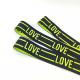 Fast Delivery Elastic Web Band Black Yellow Letter Jacquard Elastic Bands for Garment