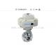 2 INCH 1.4301 butterfly Electric Sanitary Ball Valve with CIP clean function