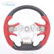 Red Stitching Sports Toyota Carbon Fiber Steering Wheel Plain Weave Customized