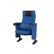 Custom Blue Color Commercial Theater Seating Embroidery Logo Easy Maintenance