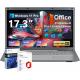 17.3 Inch Windows Laptop Computer Intel 4-Core N100 HD Display Windows 11 Pro Laptop