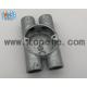 BS4568 Electrical Conduit Fittings Twin Through Way H Malleable Iron Box 20mm -32mm