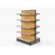 Customized Size MDF Supermarket Display Racks , Grocery Store Display Shelves