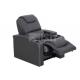Black PU Leather Big Electric Lift Modern Recliner Chair Embroidery Number Logo
