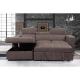 BSCI Modern Sectional Couch Sofa Set Pull Out Sofa Bed Multi-Functions Office Home Furniture leather L Shape Living Room