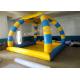 Heat Sealed Inflatable Swimming Pools 5*4*5m Blue And Yellow With 800w Air Pump