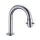 Chrome Plated Single Lever Kitchen Ceramic Cartridge Faucet With Rotated Water Pipe
