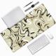 Smooth Surface 900*400*3mm Abstract Strata Liquid Fluid Pattern Mouse Pad With Lock Edge