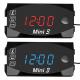 3 In 1 12V Mini LED Display Motorcycle Volt Meter Universal Use