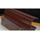 Wood Color Extruded Aluminium Decoration Profiles