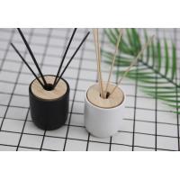 Simple Style Home Reed Diffuser Matte Painting Round Glass Bottle With Oem Service