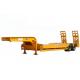 2 Axles 60 Tons Low - bed Semi Trailer Truck , Low Flatbed Trailer Truck