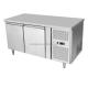Commercial Stainless Steel Kitchen Workstation Large Capacity Display Ice Counter Top Freezer
