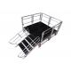 Safety Aluminum Stage Platform / Stable Aluminum Stage Deck With Guardrail
