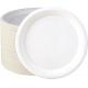 Round Sugarcane Biodegradable Plates , Eco Friendly Paper Plates For Restaurants