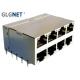 100W 10G RJ45 Connector PA9T Housing LAN Type 1A Current Per Pair 8 ports