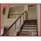 Steel Cable Stair VK78SC Carbon Steel Powder-coate  Aluminum Baluster  Treed Beech  Handrail 304 Stainless Steel  Glass