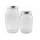 Personalized Couples Glass Canning Jars , Wide Mouth Mason Jars With Lids