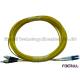 Duplex Single Mode Fiber Optic Patch Cord LC/PC To FC/PC With AB Cable Ring