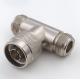 DC 8.5GHz T RF Coaxial Connectors N Type Female To N Male To N Female Straight Tee Adapter
