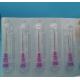 Dentist Disposable Medical Consumables Hypodermic Syringe 0.55mm 24G Medium Purple
